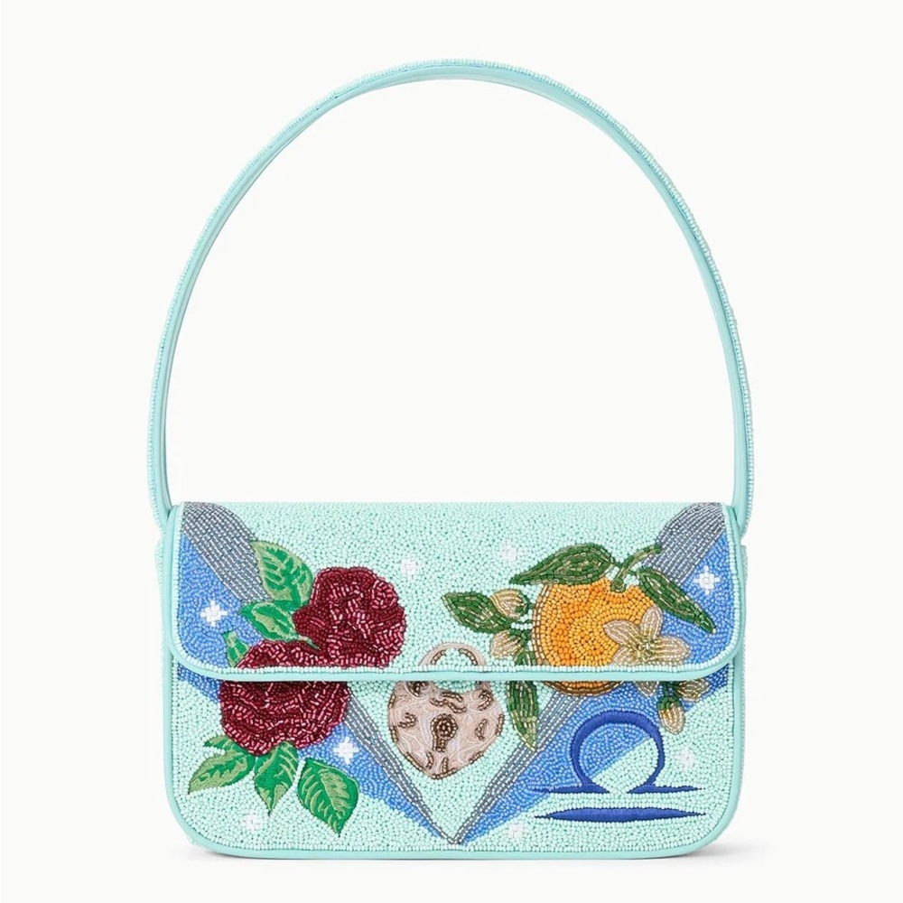 STAUD ZODIAC BEADED TOMMY BAG LIBRA